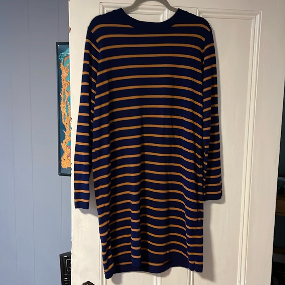 Striped sweater dress